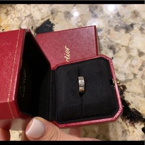Cartier love ring 18K white gold size 47 (4.5 US)